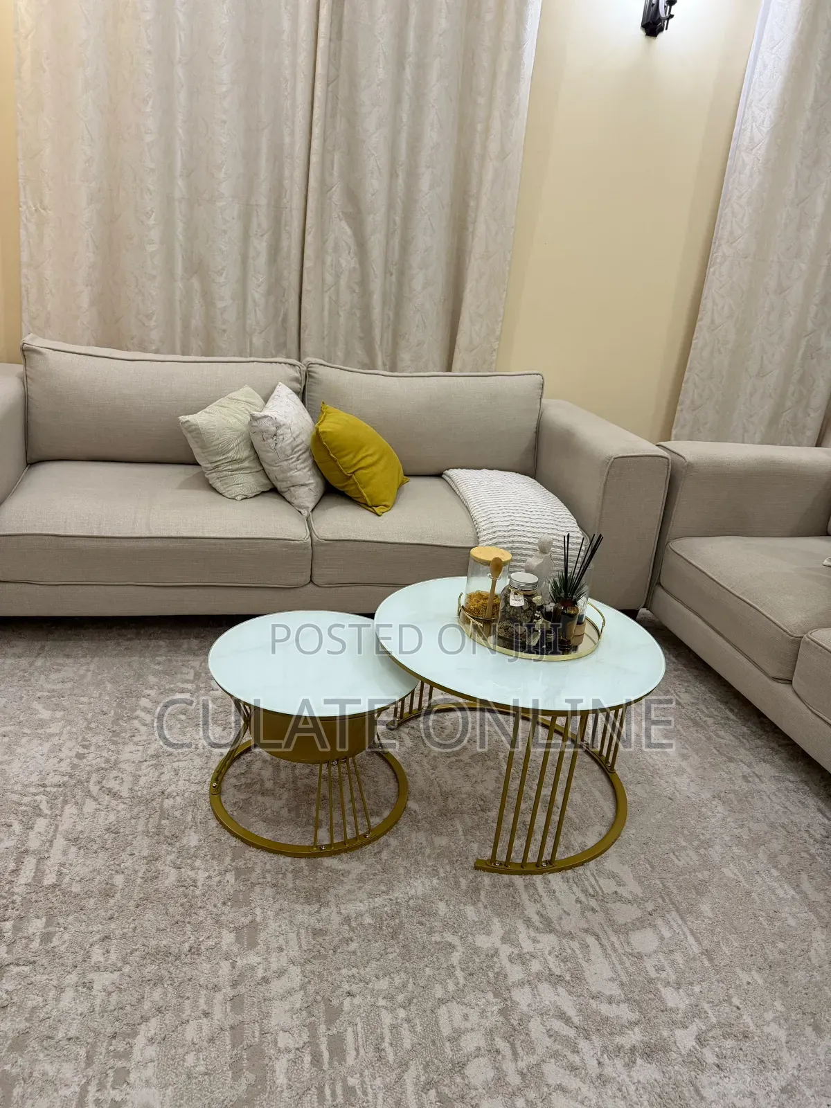 2pcs Coffee Table Set