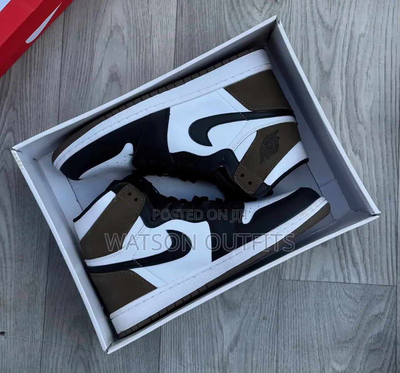 Men's Leather Shoes in AJ1-high Gum Design
