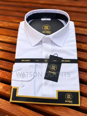 Men's Shirts Shati in Ricardo Turkey Design S M L Xl 2xl 3xl 4xl 5xl