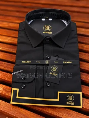 Men's Shirts Shati in Ricardo Turkey Design S M L Xl 2xl 3xl 4xl 5xl