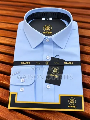 Men's Shirts Shati in Ricardo Turkey Design S M L Xl 2xl 3xl 4xl 5xl