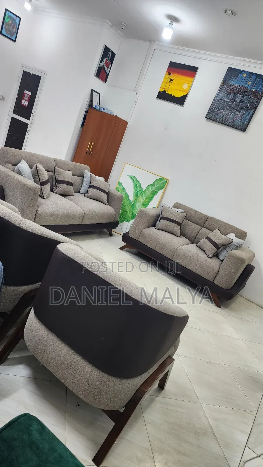 Sofa Set Watu7 Full Spring and Fiber Very Comfort Ipo Tayari