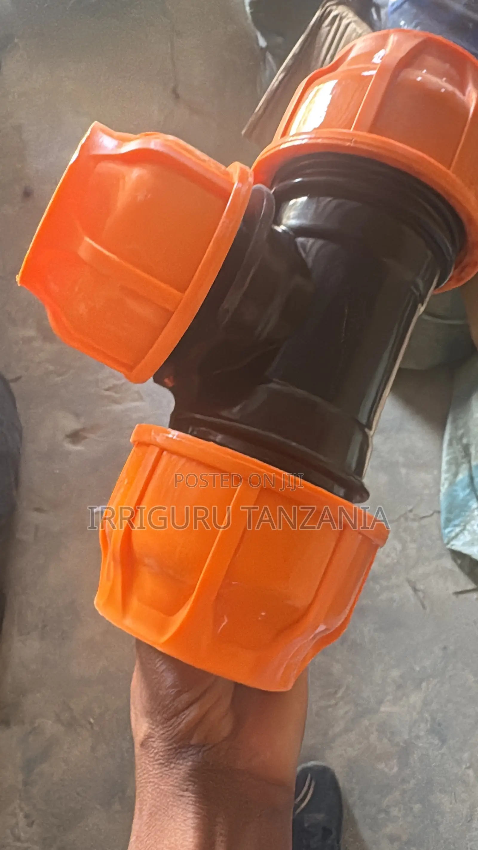 Orange Equal Tee Hdpe