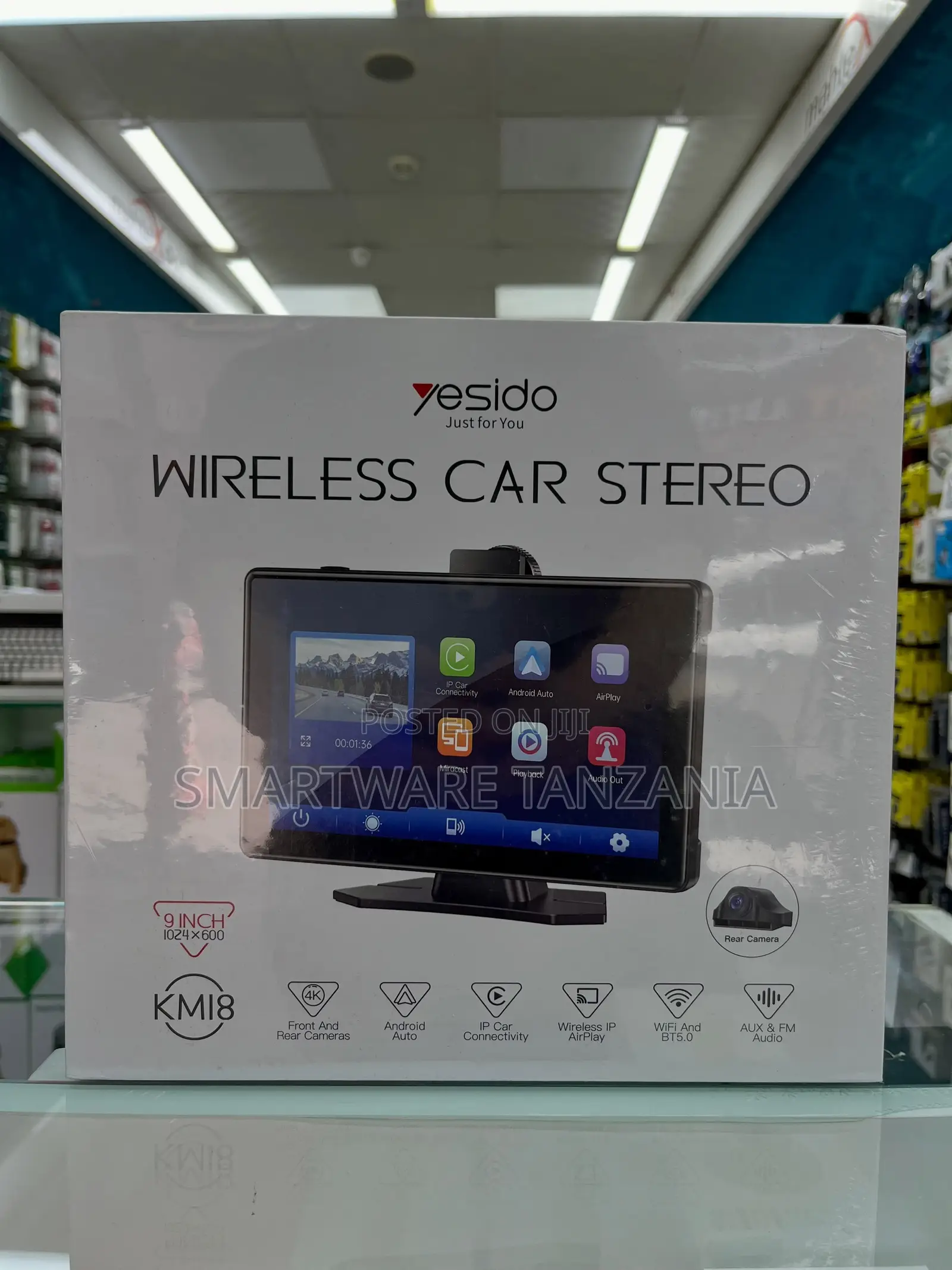 Yesido Wireless Car Stereo With 9-Inch, 1024x600 Resolution, KMI8