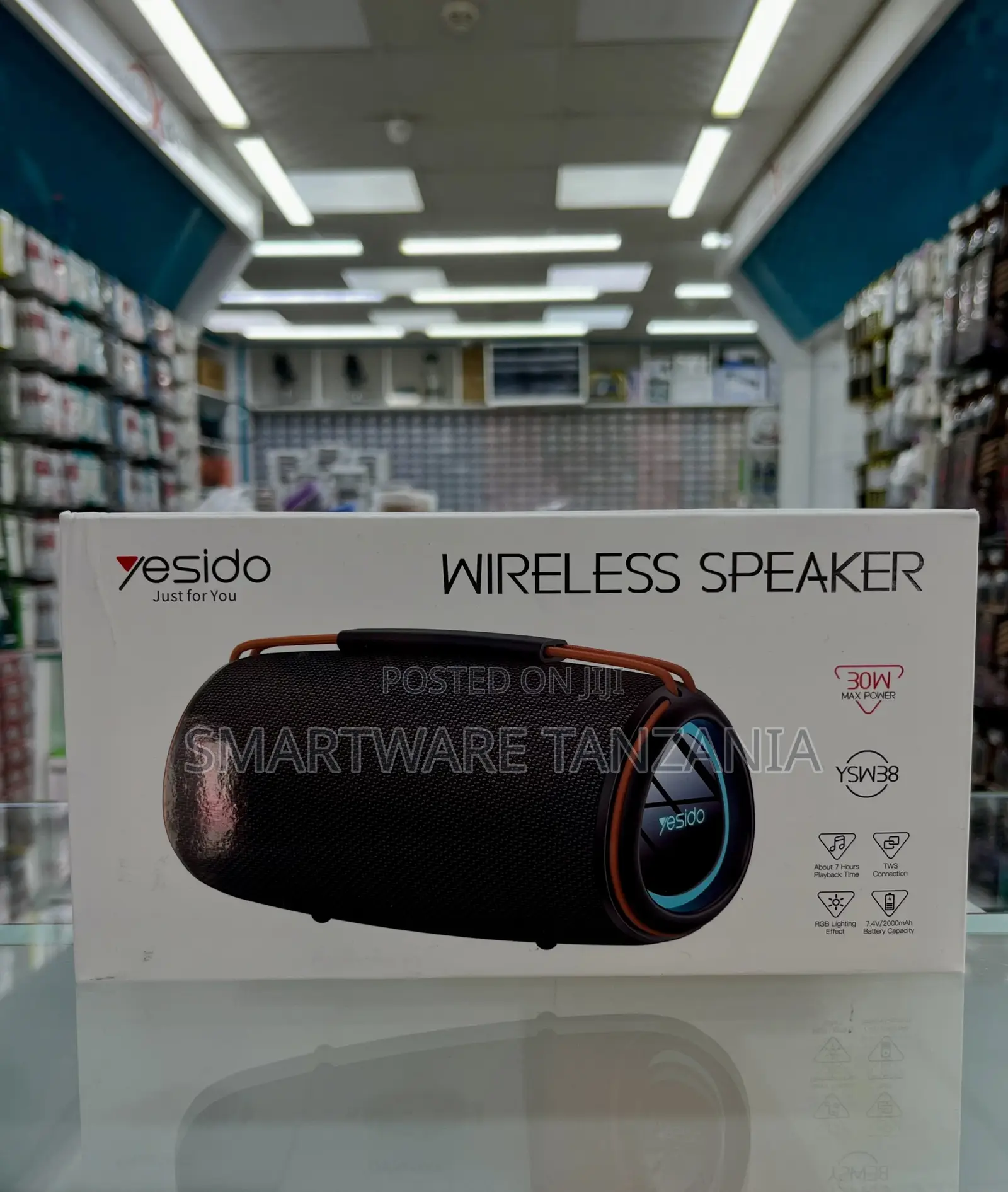 Yesido Wireless Speaker 30W Max Power, 7 Hours Playback, YSW38 Model