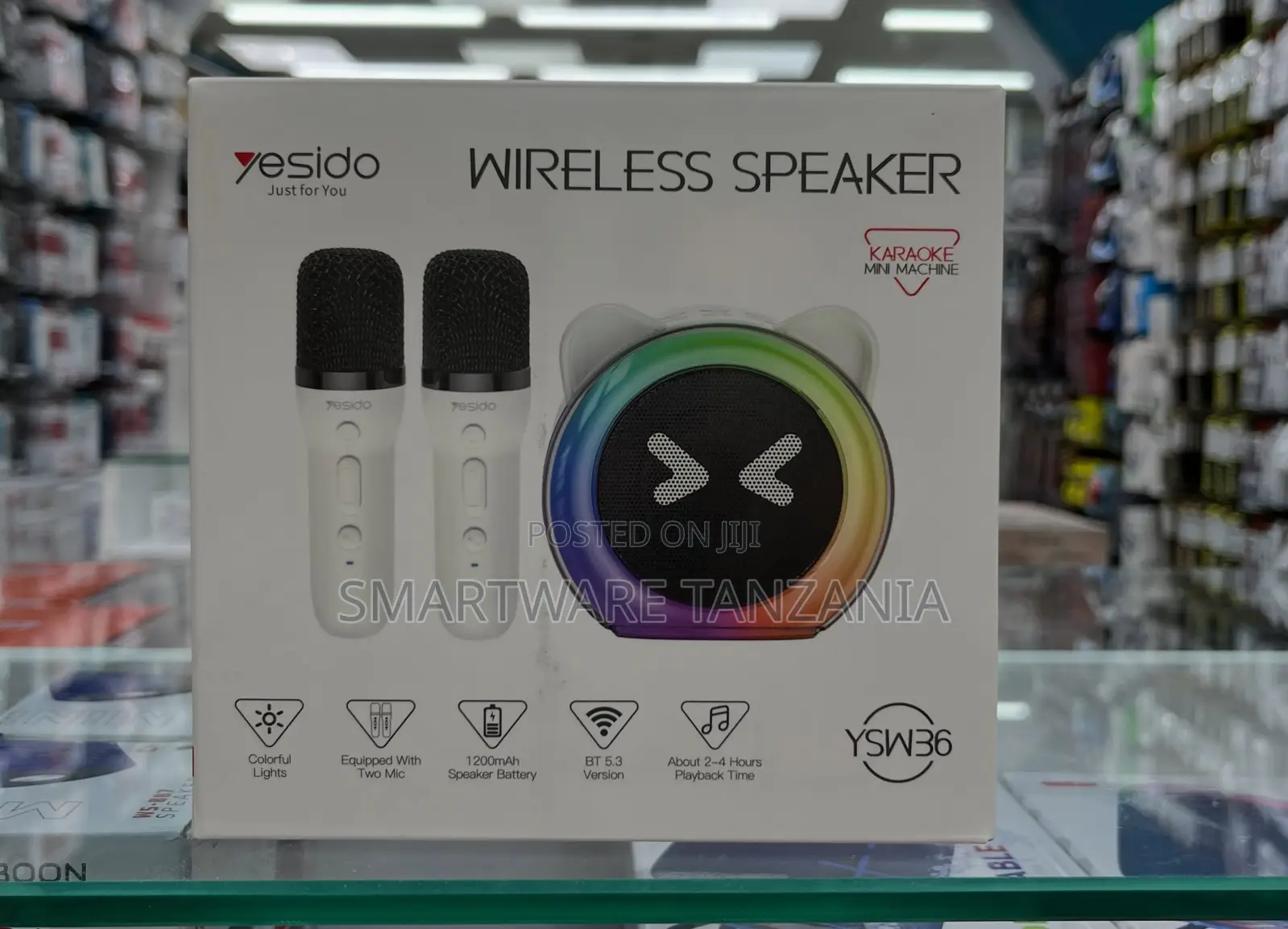 Yesido YSW36 Wireless Speaker With Two Microphones, 1200mAh Battery