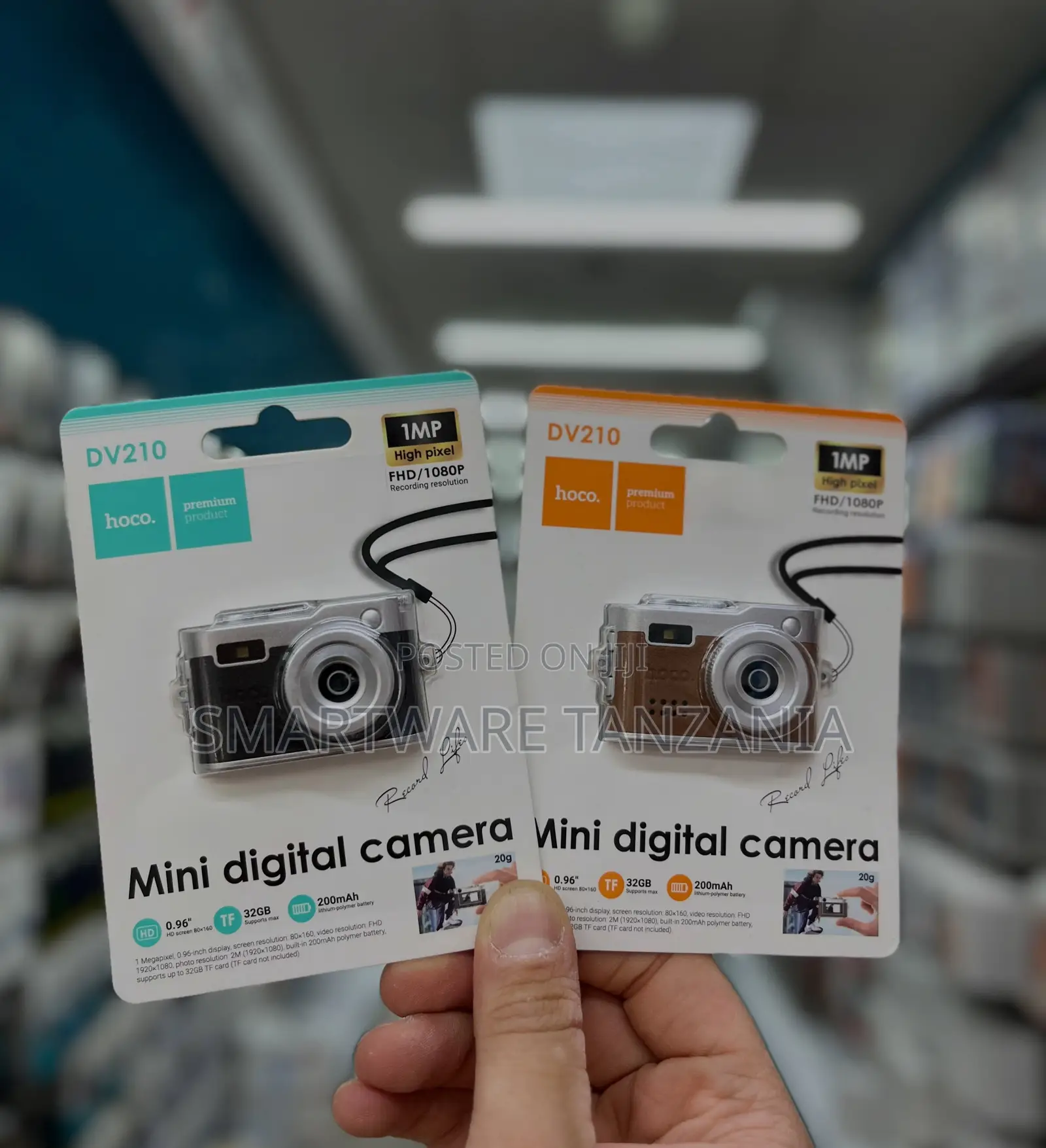 Hoco DV210 Mini Digital Camera, 1MP HD/1080P, 0.96-Inch, 32GB TF