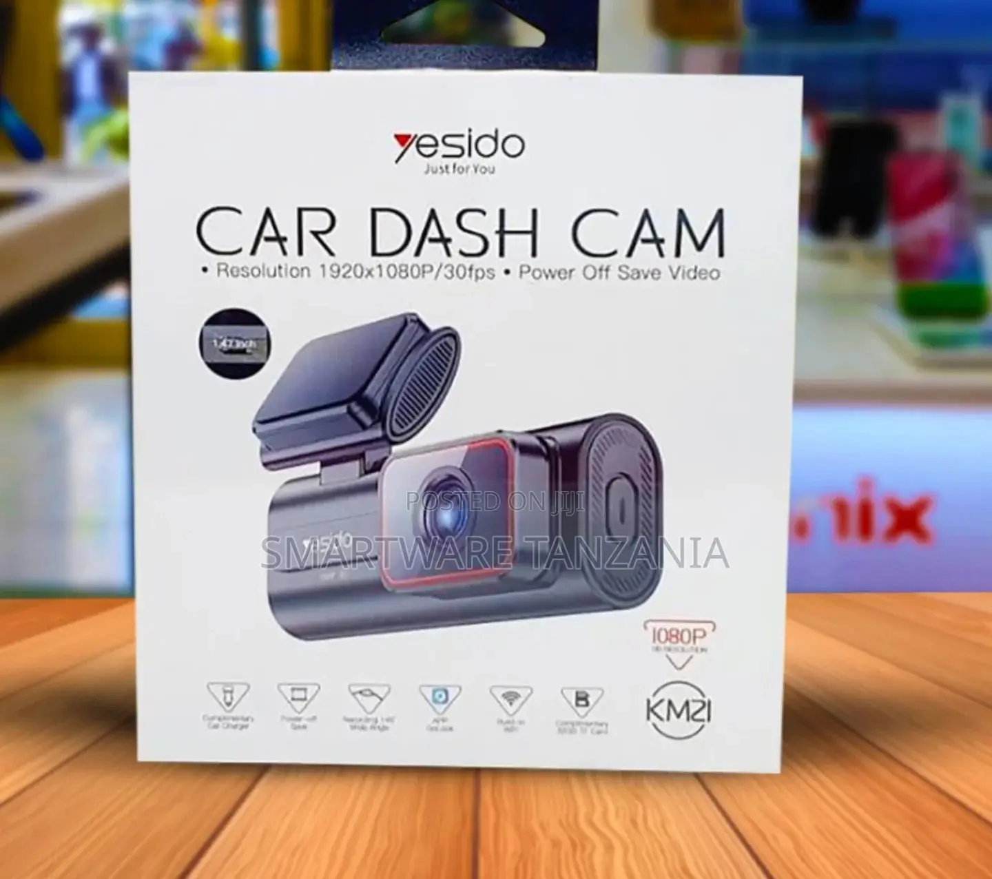 Yesido Car Dash Cam 1920x1080P 30fps With Power Off Save Video Feature