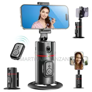 360-Degree Auto Face Tracking Selfie Stick Tripod, Adjustable Mount