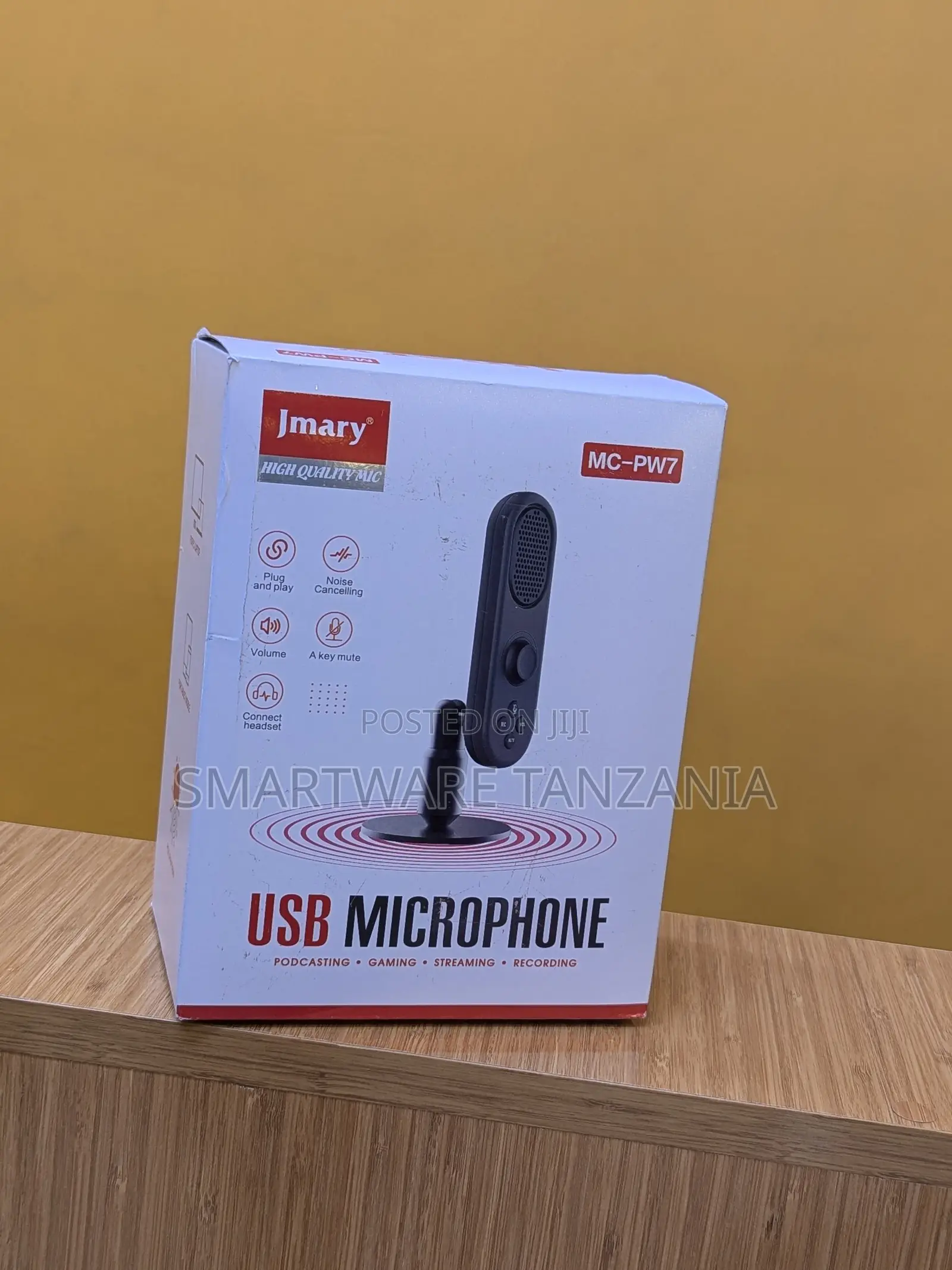 Jmary USB Microphone MC-PW7 Podcasting, Gaming, Streaming, Recording