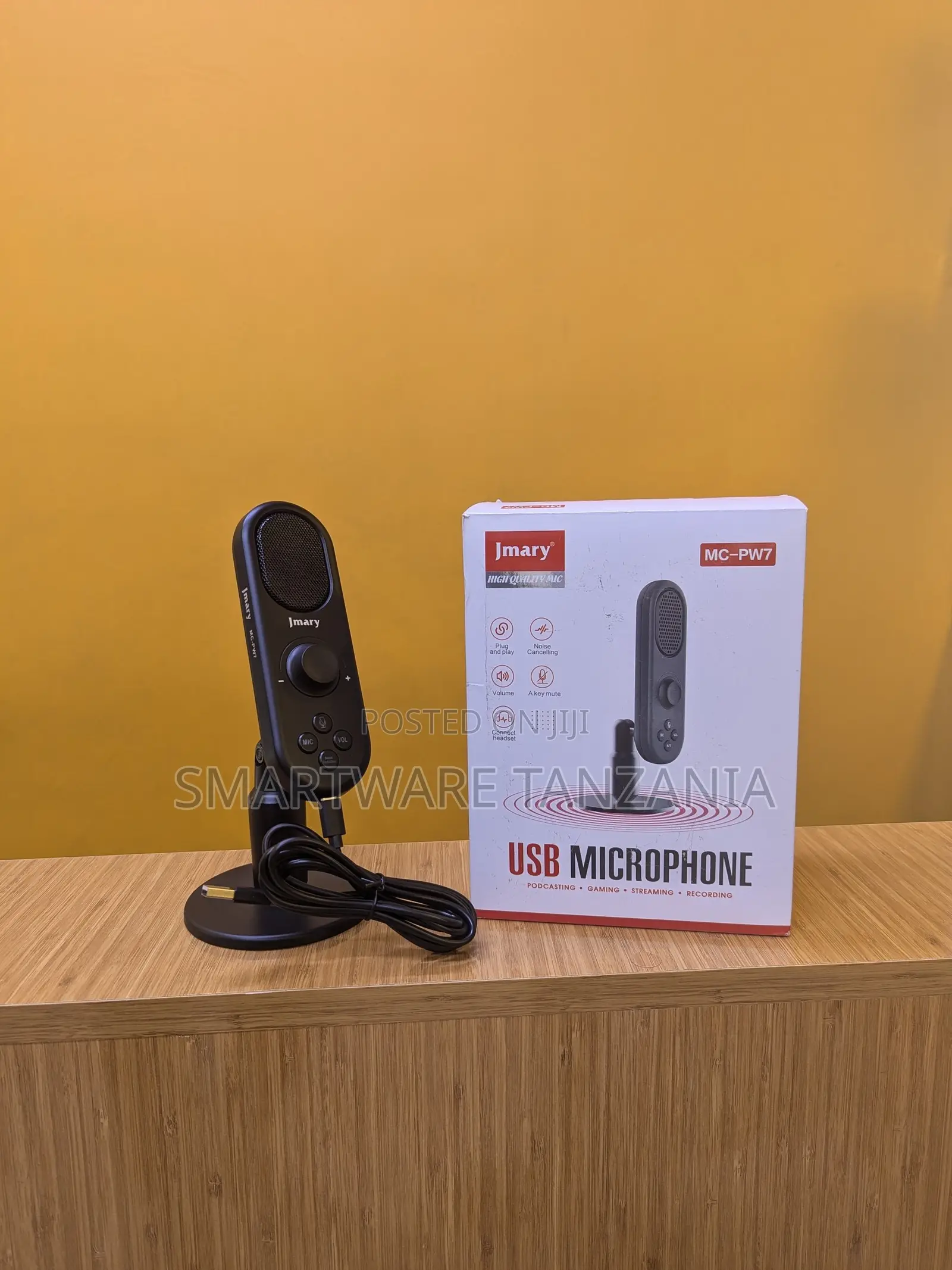 Jmary USB Microphone MC-PW7 With Volume Control and Mute Functionality ...