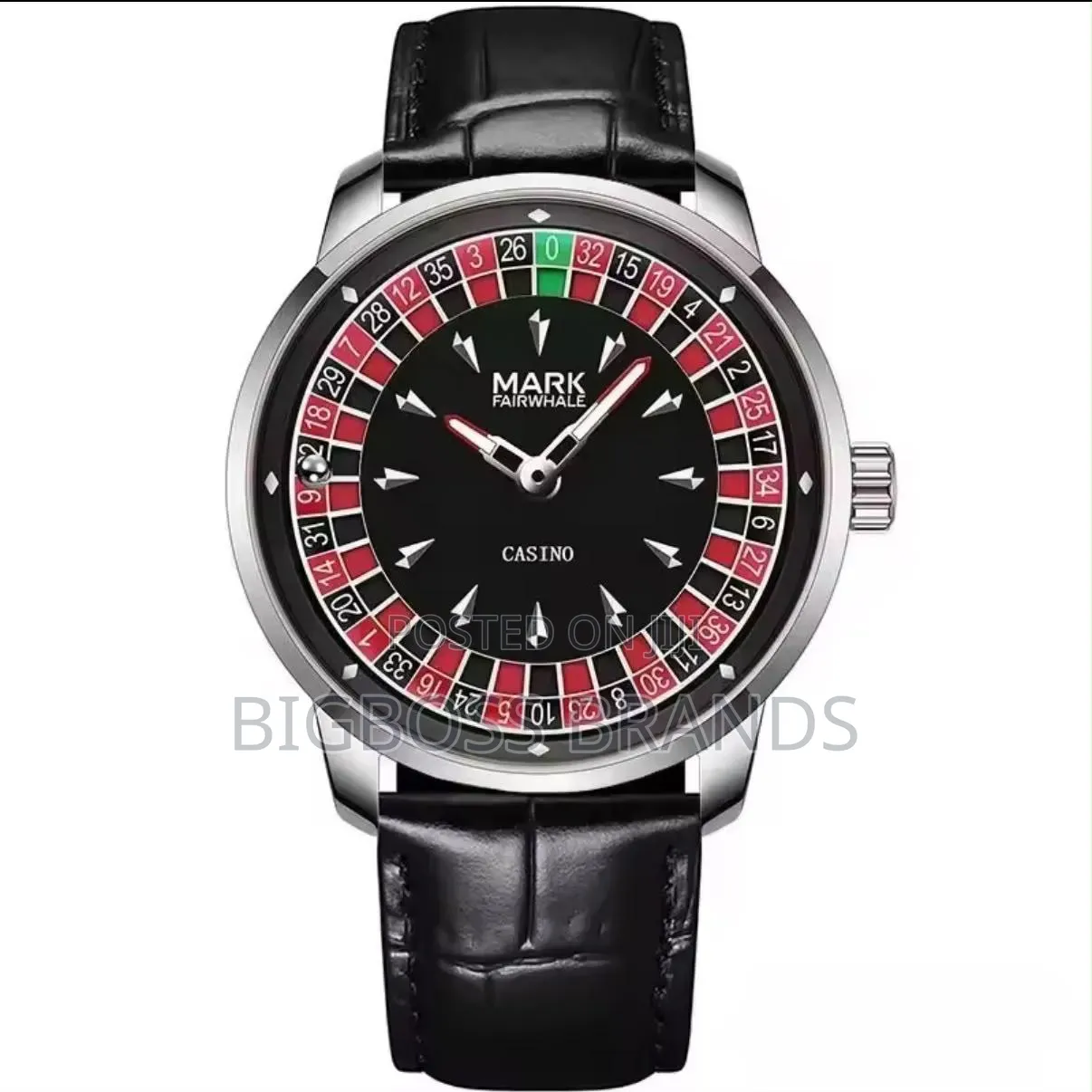 Mark Fairwhale Leather Strap Men Luxurious Watch