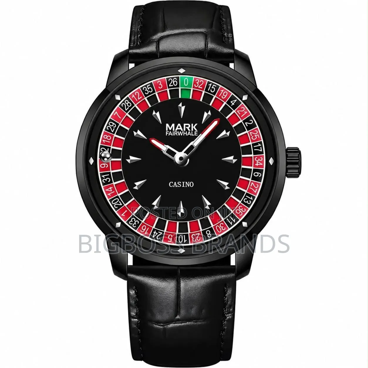 Mark Fairwhale Leather Strap Men Luxurious Watch