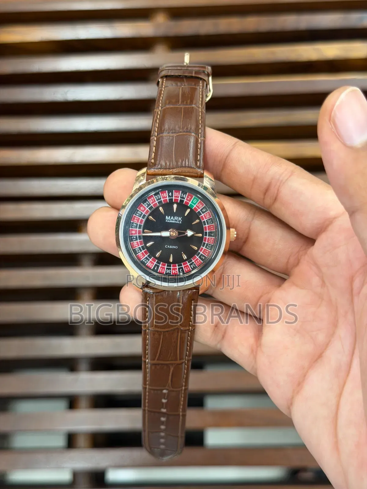 Mark Fairwhale Leather Strap Men Luxurious Watch