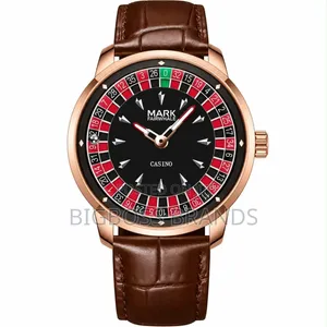 Mark Fairwhale Leather Strap Men Luxurious Watch