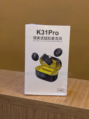 K31Pro Wireless Collar Clip Button Microphone With 2.4G Wireless