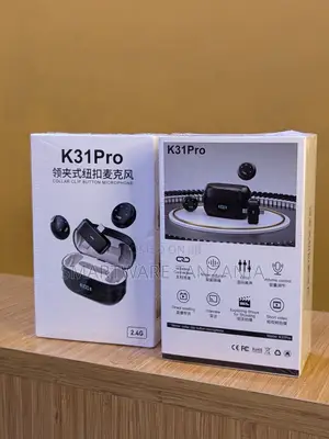 K31Pro Collar Clip Button Microphone, Noise Reduction