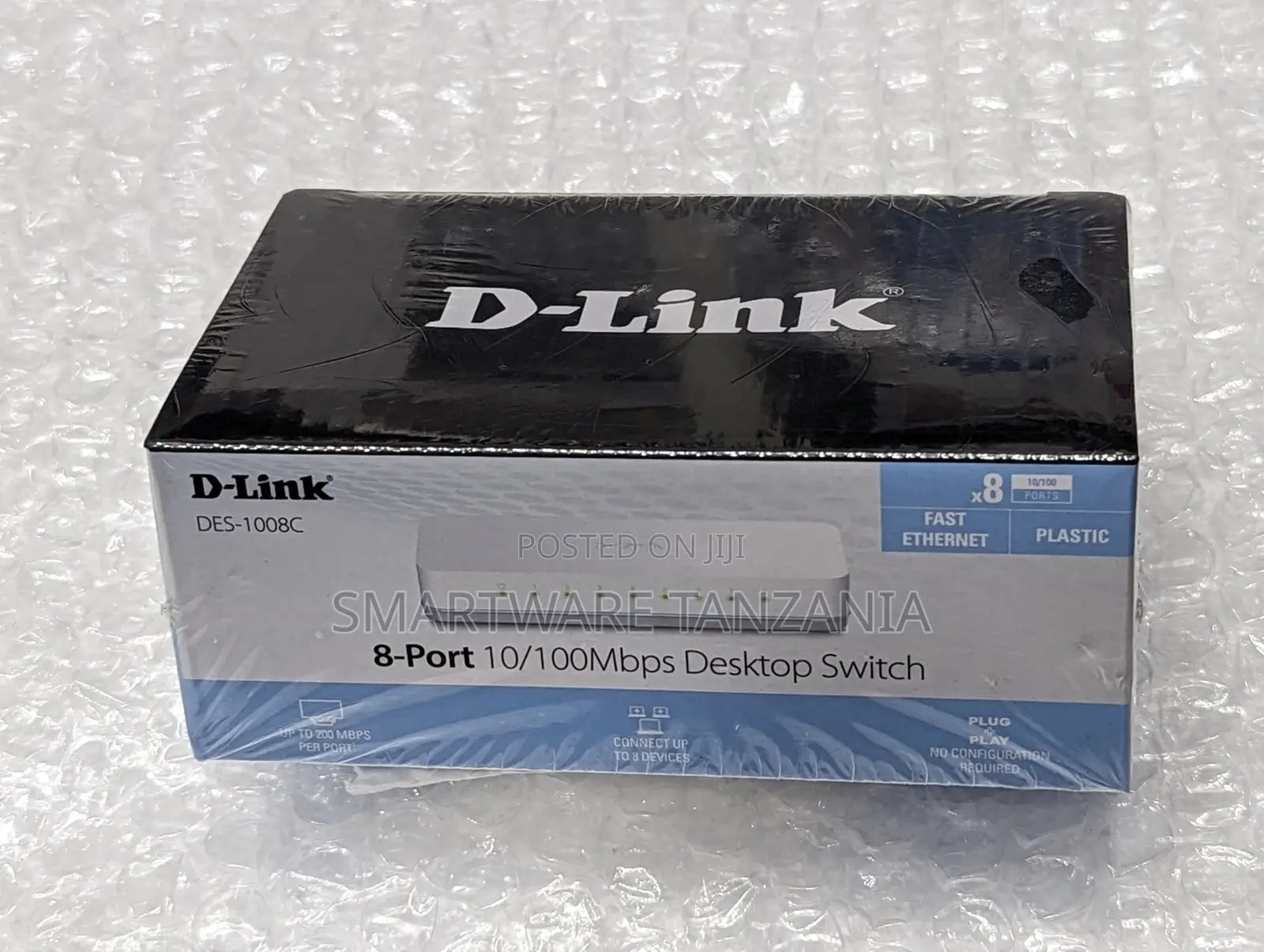 D-Link DES-1008C 8-Port 10/100Mbps Desktop Switch, Fast Ethernet