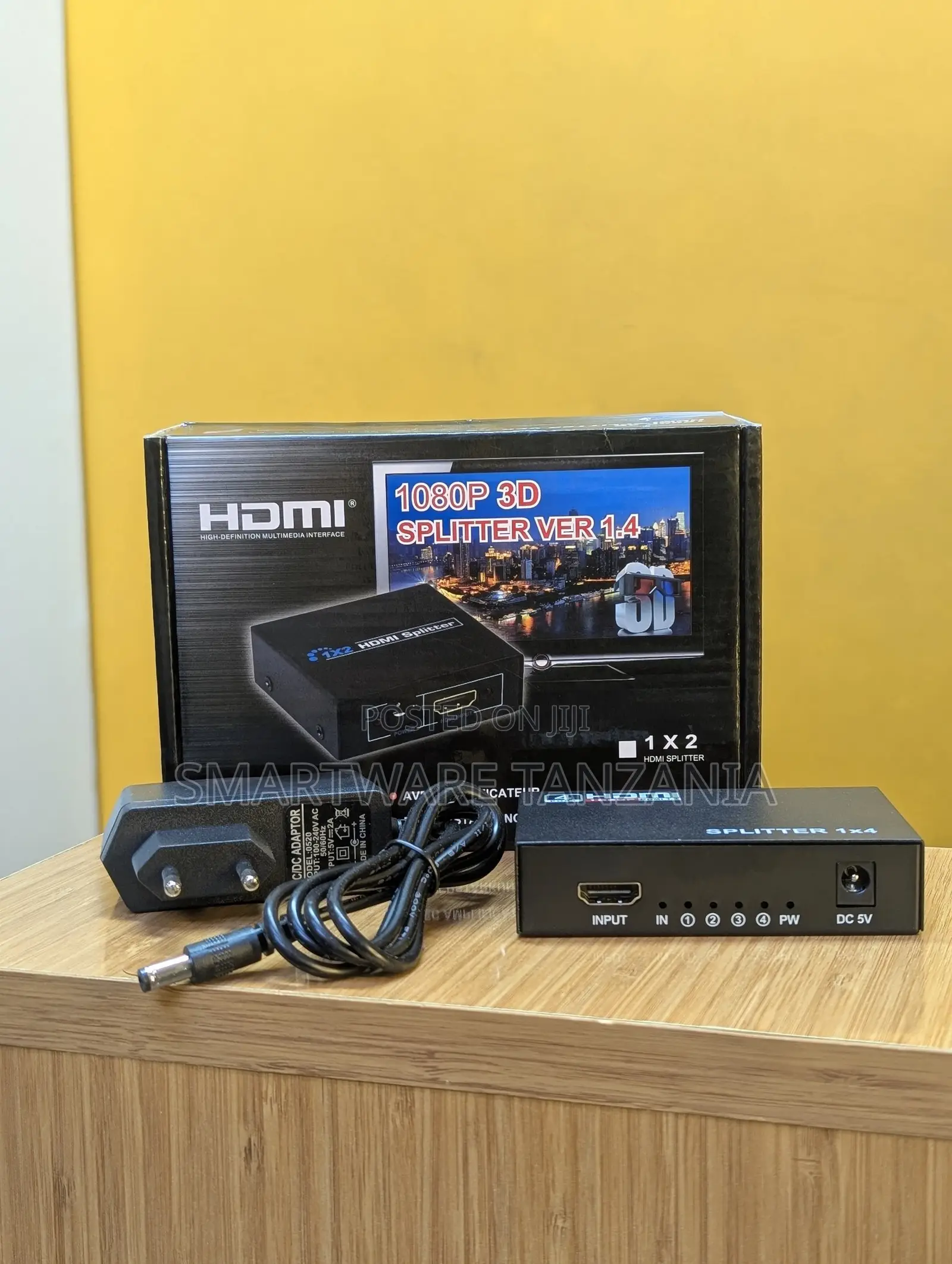 HDMI 1x2 Splitter Version 1.4, 1080P 3D Support, DC 5V Power Supply