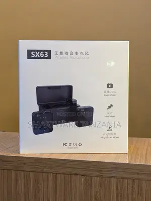 SX63 Wireless Microphone System, Dual Transmitters for Live Streaming