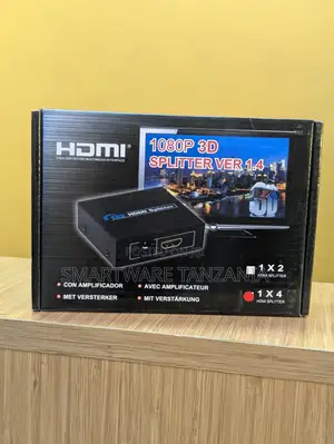 HDMI 1x4 Splitter 1080P 3D Amplified, Version 1.4, for HD Devices