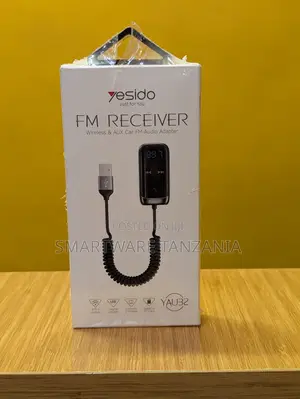 Yesido FM Receiver Wireless & AUX Car Audio Adapter USB Power, 89.7MHz