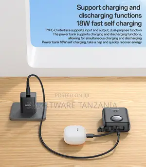 Yesido 5-in-1 Charger Combination With 10000mAh Power Bank and USB-C