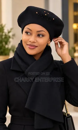 Best Style Beret and Knitted Scarf Full Set Hat & Scarf Kijuba Classic
