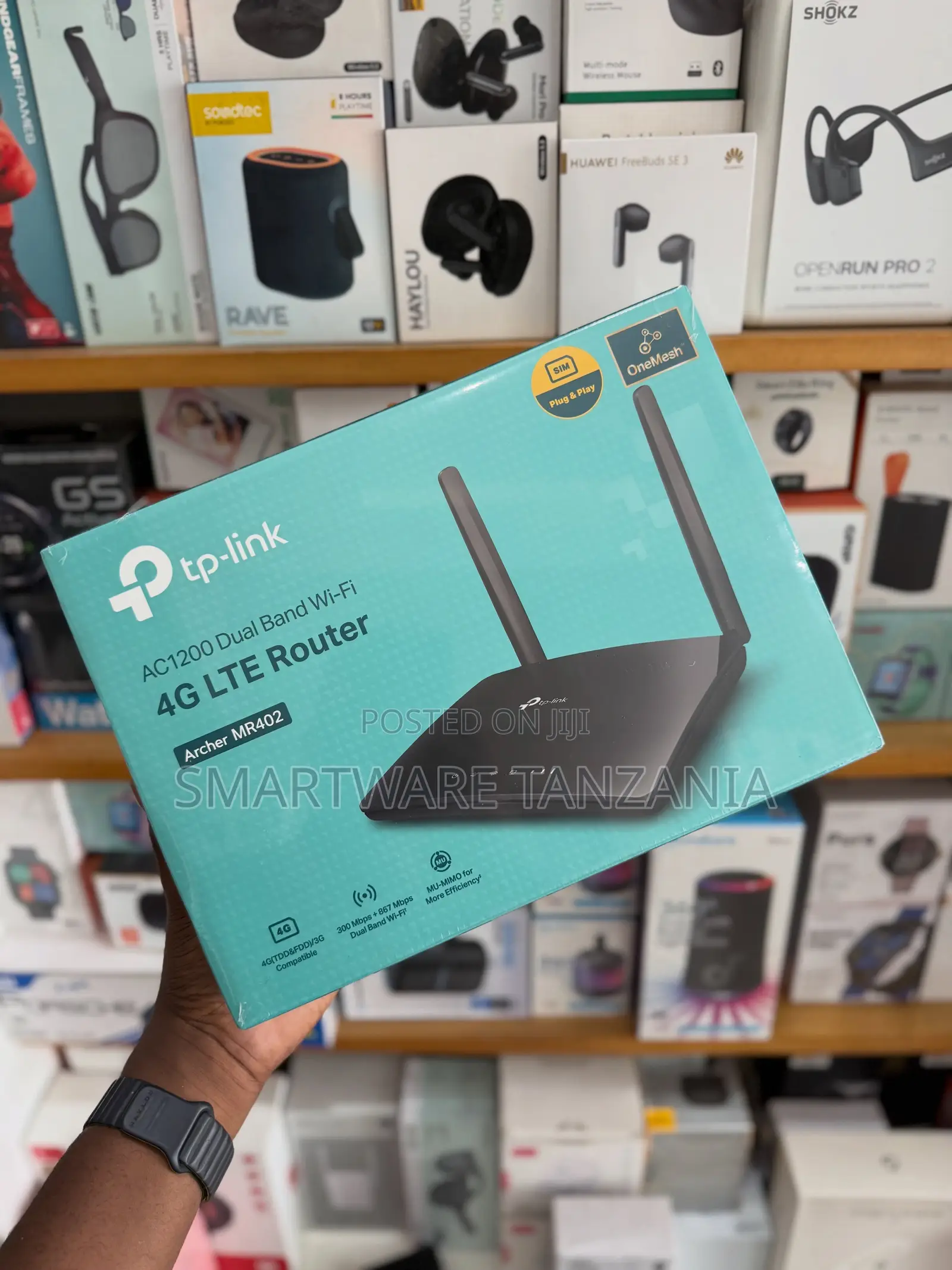 TP-Link AC1200 Dual Band Wi-Fi 4G LTE Router Archer MR402, SIM Slot
