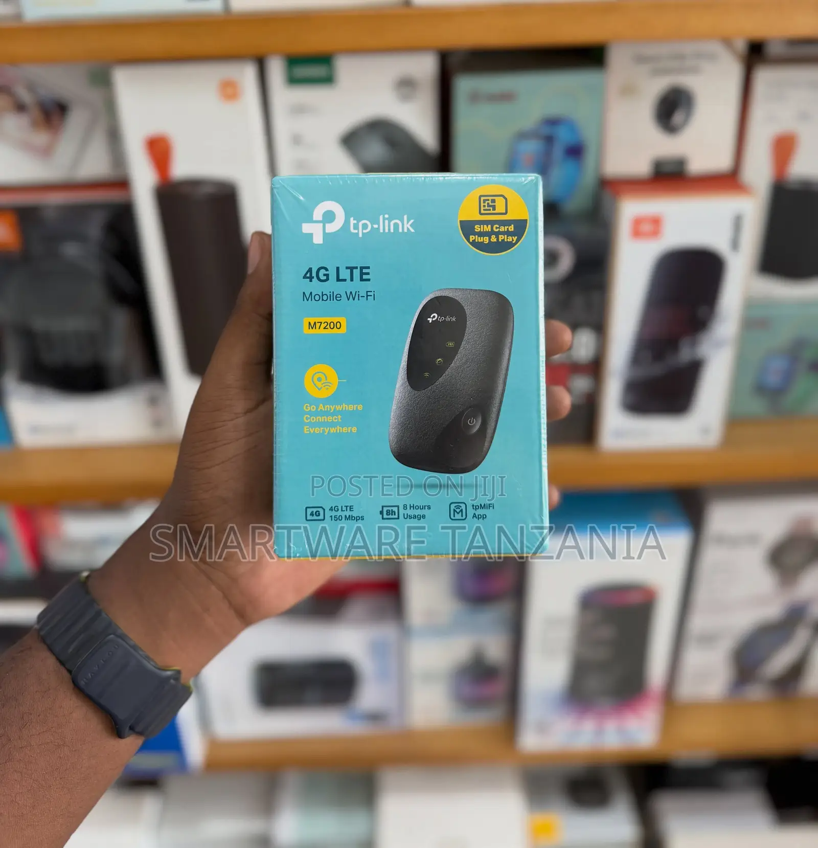 TP-Link M7200 4G LTE Mobile Wi-Fi Router 150 MBPS SIM Card Plug & Play
