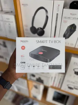 Yesido Smart TV Box 4K HD Decoder, 6-in-1, HDMI, USB, Ethernet Ports