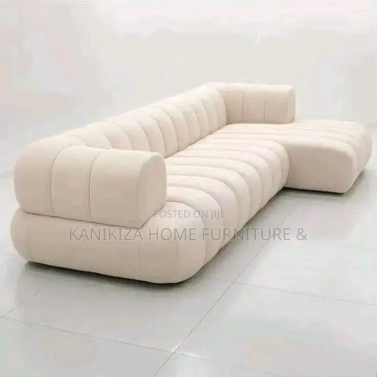 Luxury Sofa Ya L Shep Ya Watu Watatu, Color White