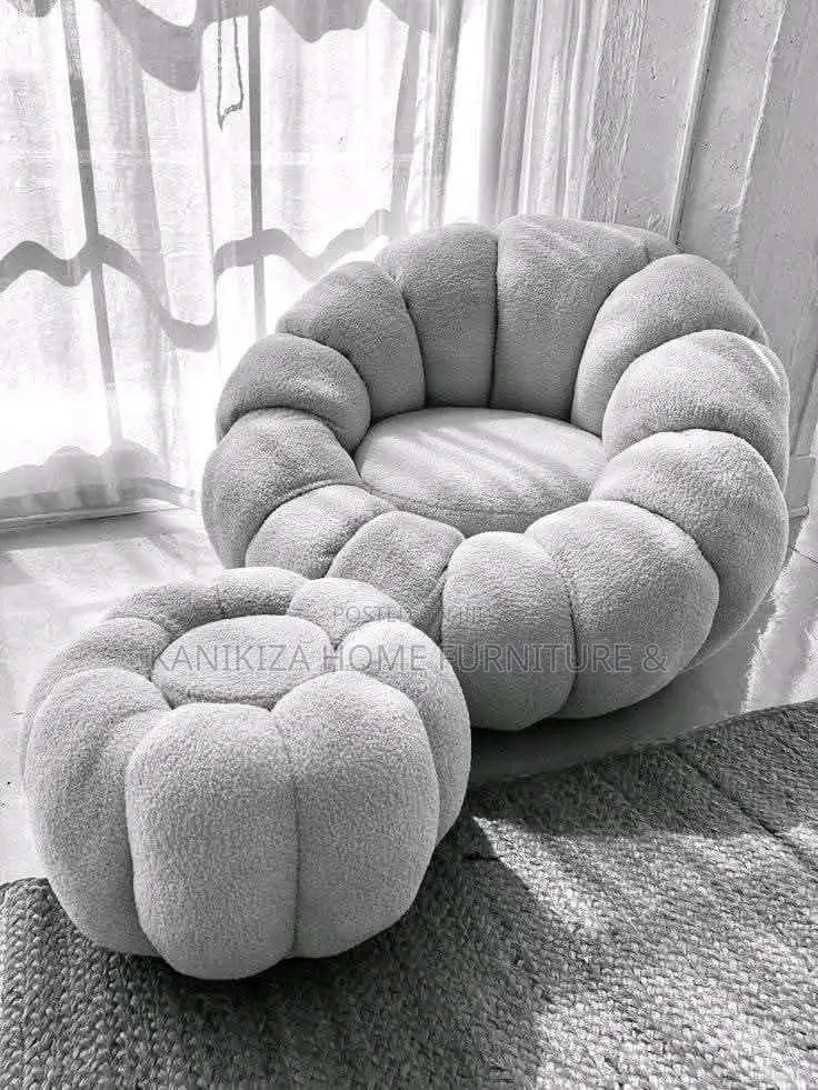 Luxury Bubble Sofa Ya Mtu Mmoja Na Kimeza Chake