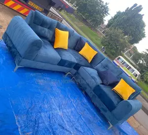 Simple Sofa Sets Ya L Shape Ya Watu Watano , Material Ni Imara Sana