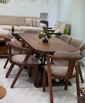 Luxury Dinning Table Ya Watu Sita , Mbao Ni Mkongo