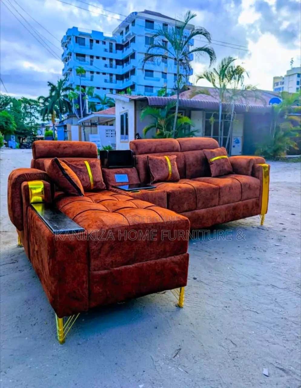 Sofa Set Ya L Shape Watu Watano Ni Imara