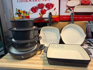 7pcs Cast Iron Non-Stick Cookware Set