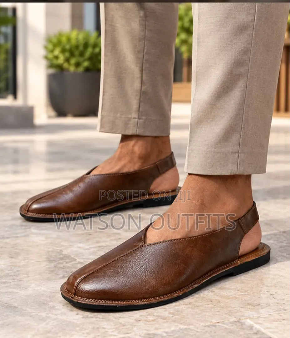 3 Colours 2 Designs Men's Leather Sandals Hot Footing