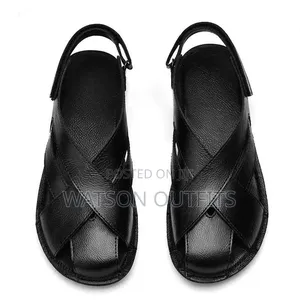 3 Colours 2 Designs Men's Leather Sandals Hot Footing