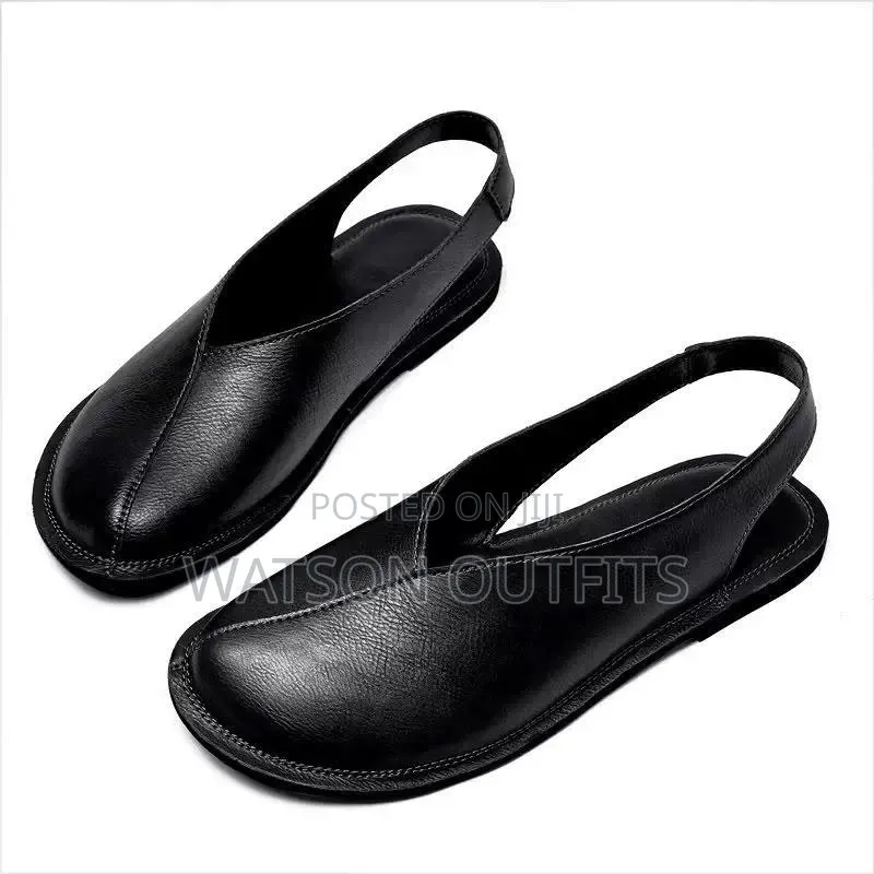 3 Colours 2 Designs Men's Leather Sandals Hot Footing
