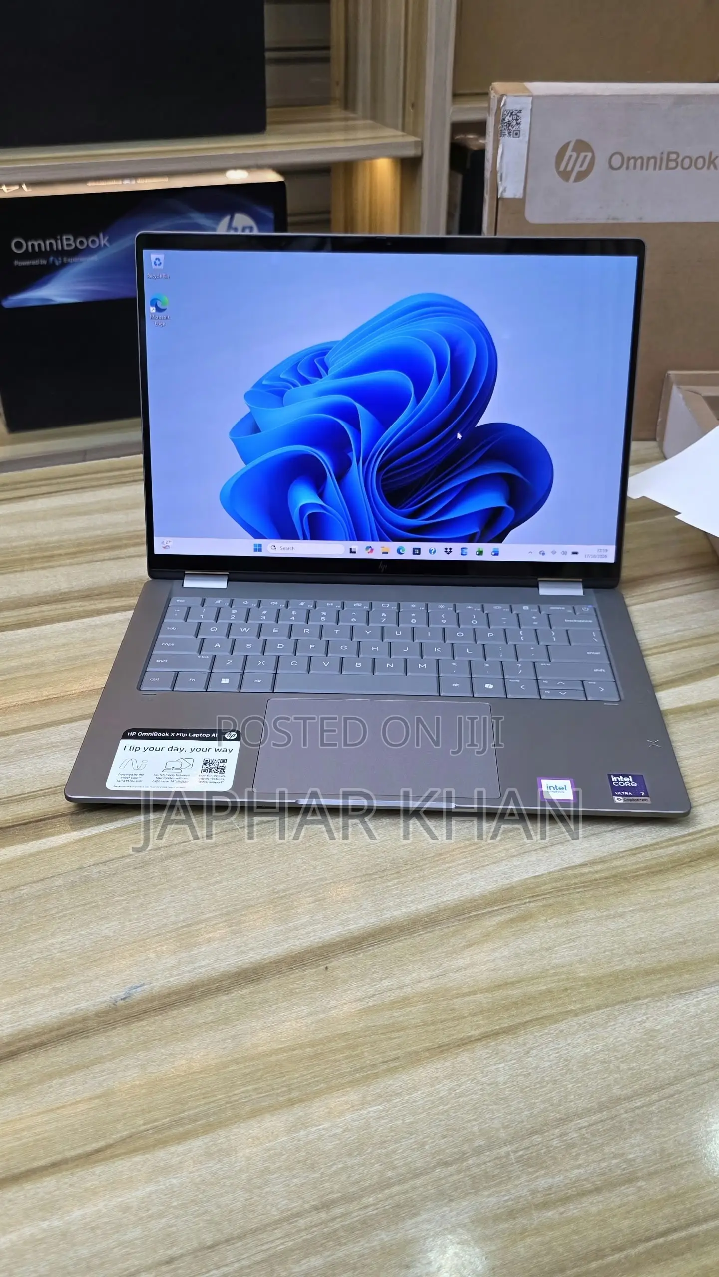 New Laptop HP OmniBook X Flip 14" 16GB Intel Core Ultra 7 SSD 1T