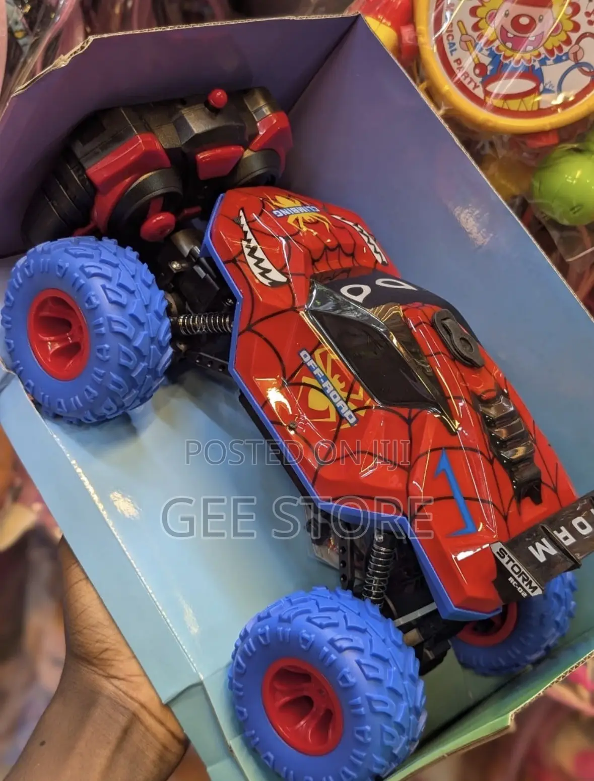 Spider-Man Themed Off-Road Remote Control (RC) Monster Truck
