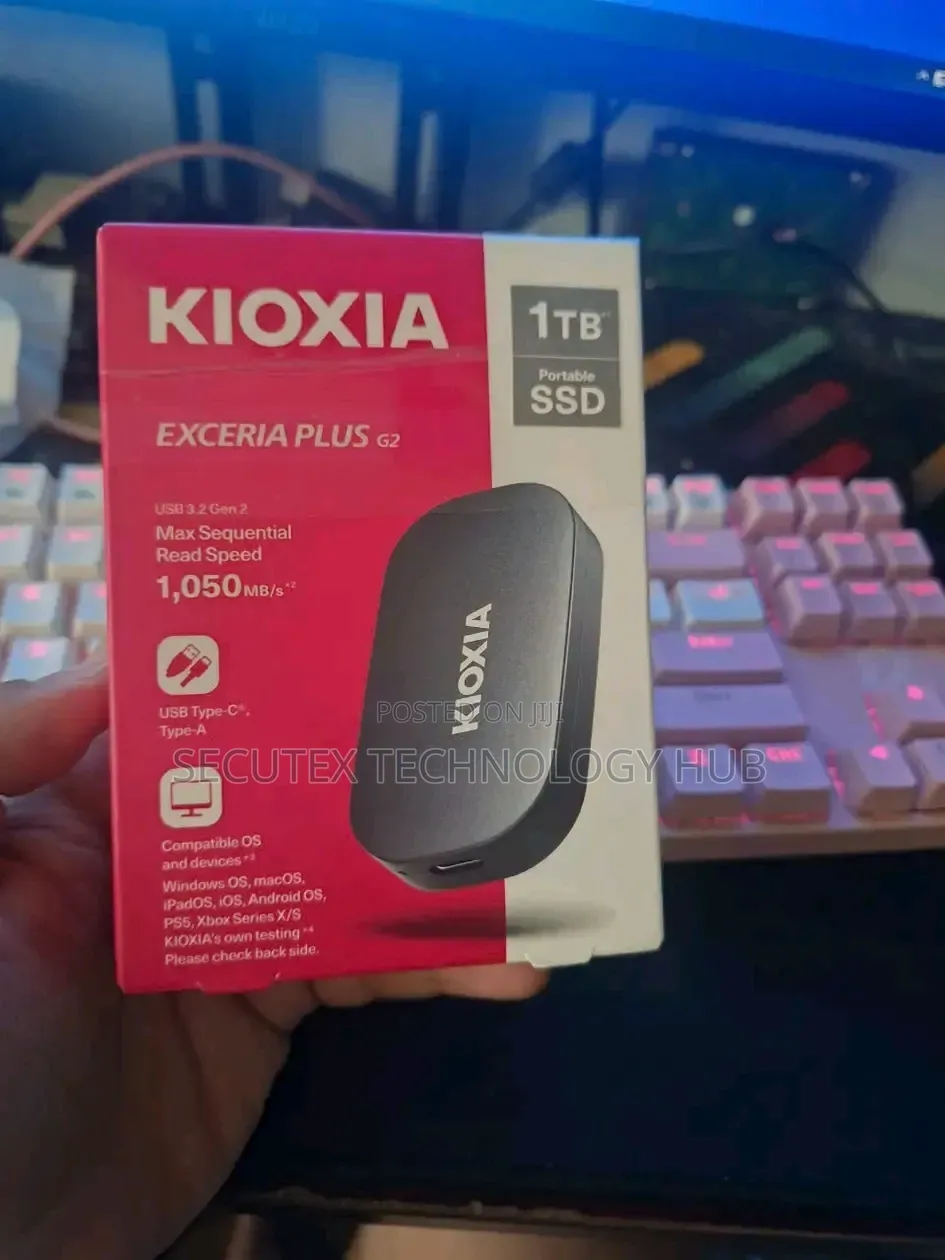 Kioxia Exceria Plus G2 Portable SSD 1tb – 1,050mb/S