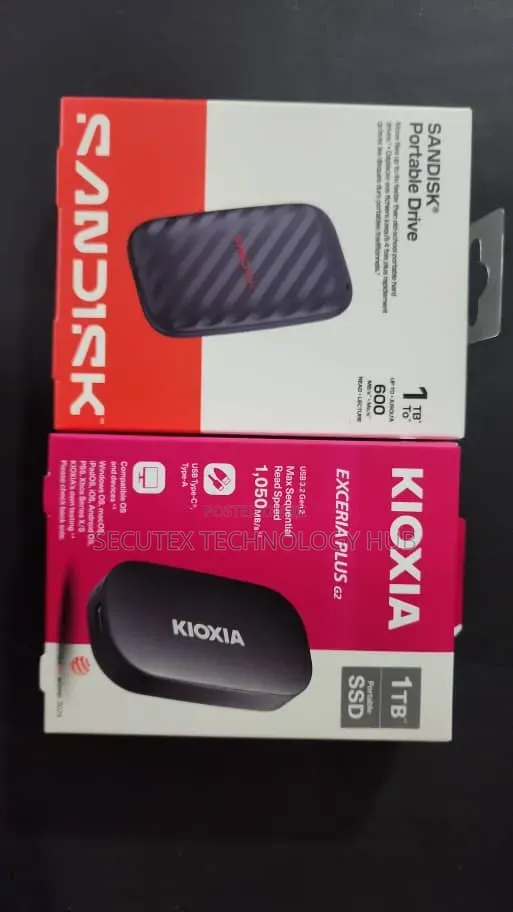 Kioxia Exceria Plus G2 Portable SSD 1tb – 1,050mb/S