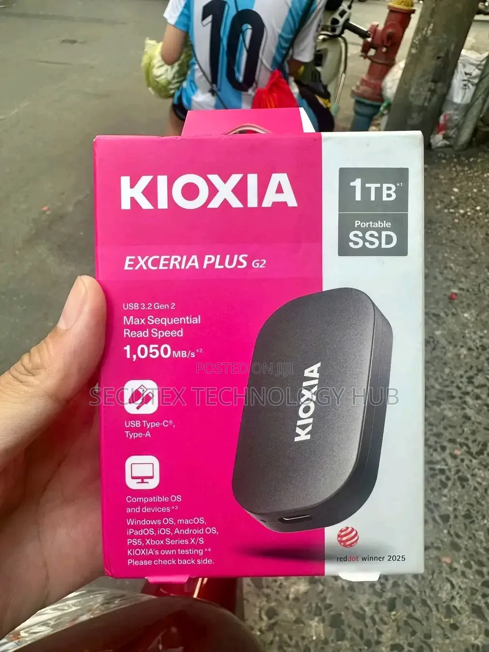 Kioxia Exceria Plus G2 Portable SSD 1tb – 1,050mb/S