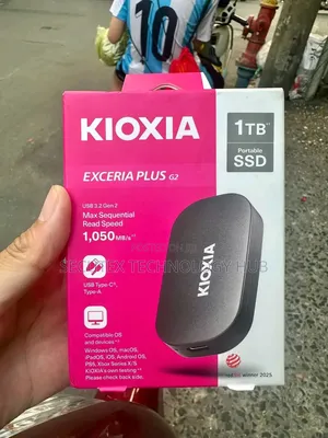 Kioxia Exceria Plus G2 Portable SSD 1tb – 1,050mb/S