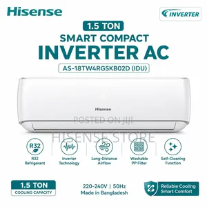 Hisense 18,000BTU Smart Inverter Split Unit Wifi AC (Model AS-18TW4)