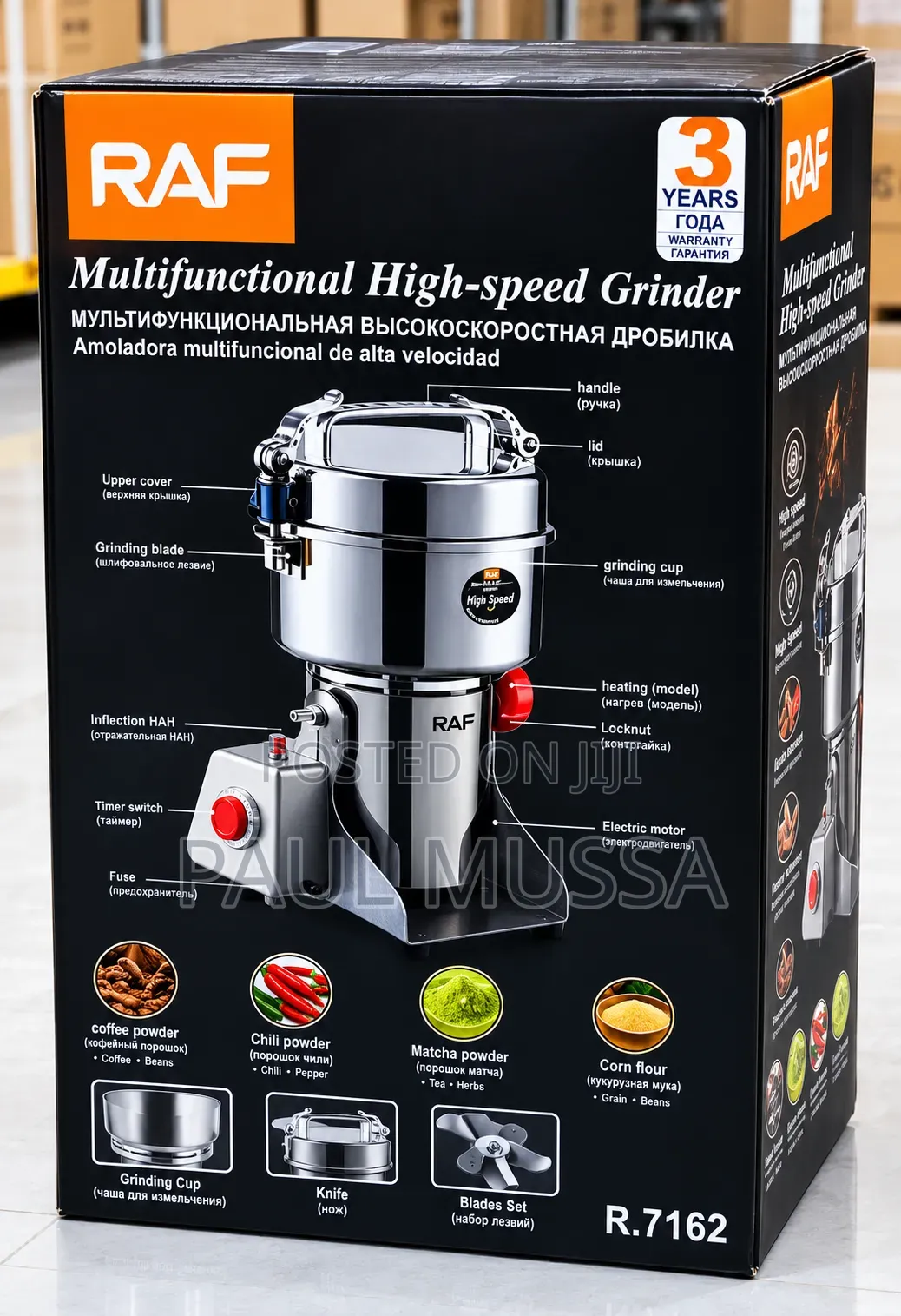 Multifunctional High Speed Grinder (500G)