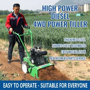 Electric Start 4WD Machine (Weeding,rotary,tilling,plow,shredding)