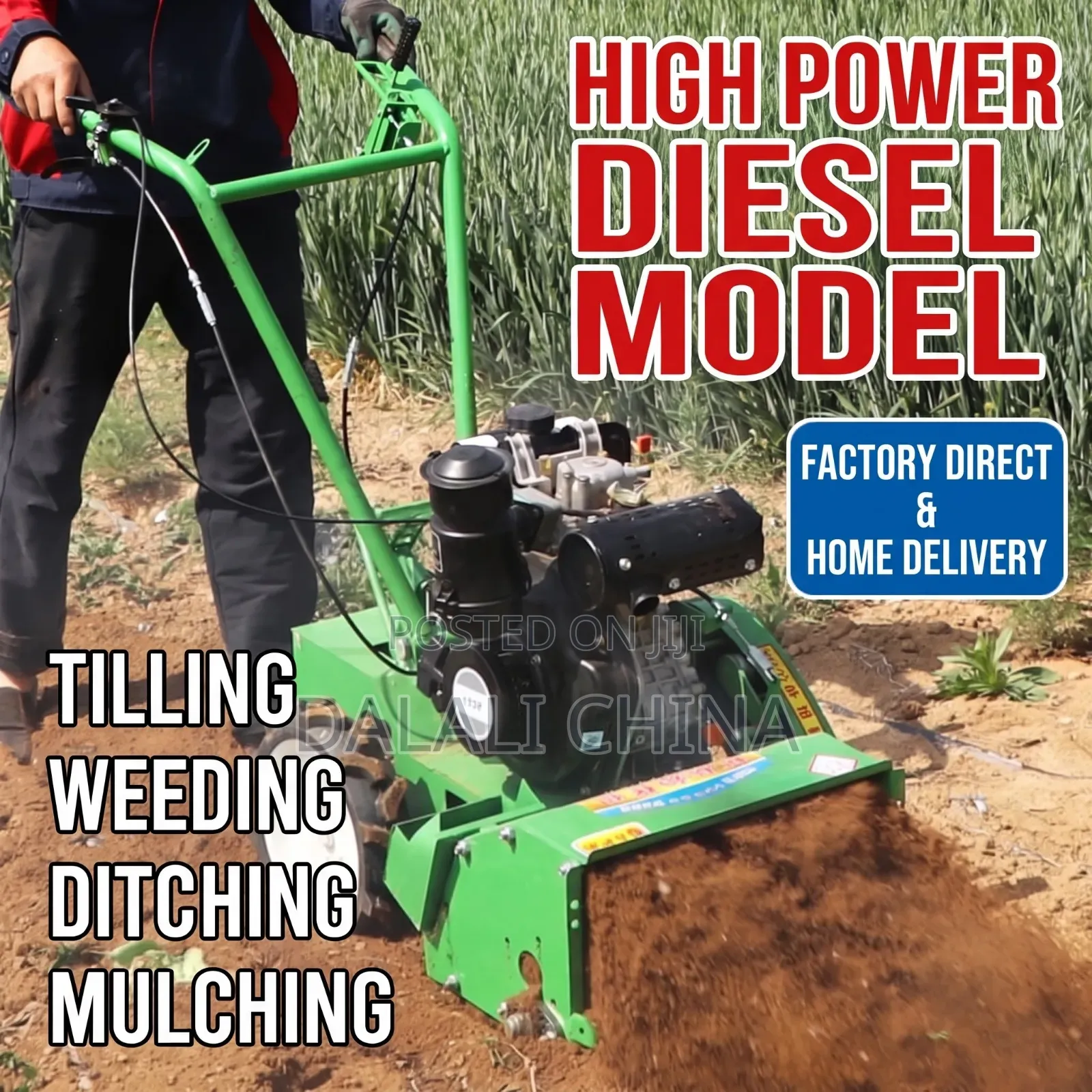 Electric Start 4WD Machine (Weeding,rotary,tilling,plow,shredding)